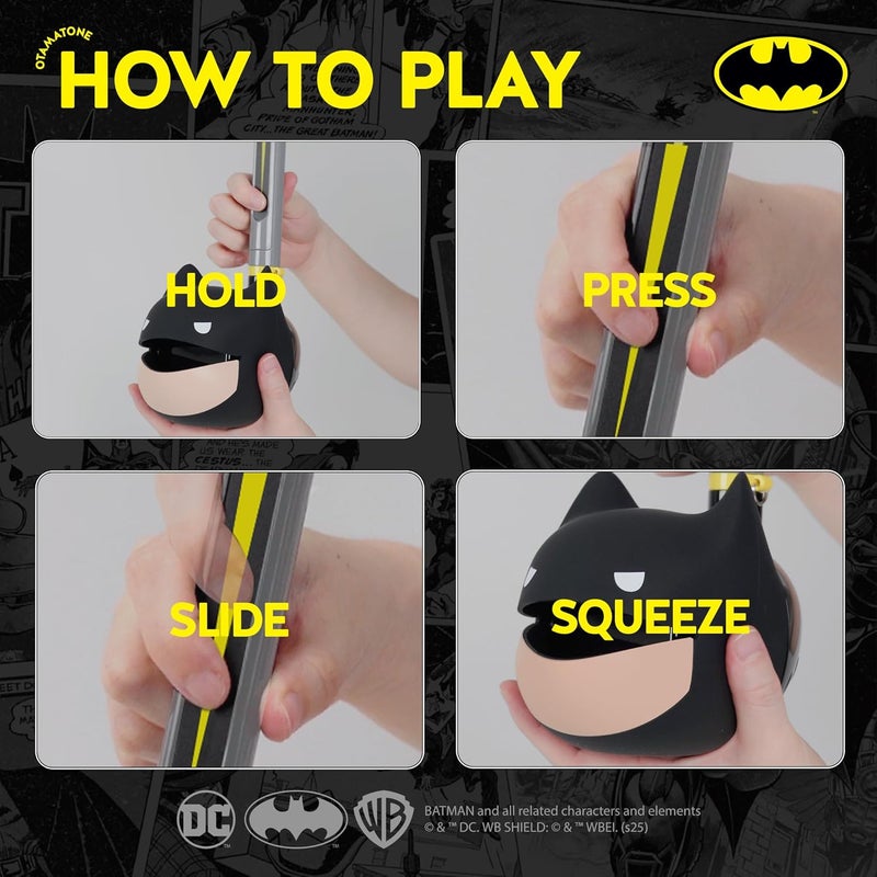 Otamatone Deluxe Batman Electronic Musical Instrument for Adults Portable Synthesizer Digital Electric Music from Japan by Maywa Denki Cool Stuff Gifts [English Instructions] - Image 3